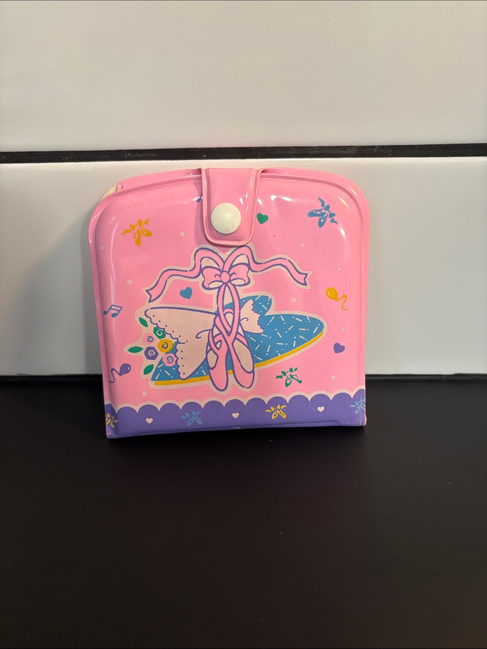 Vintage 80’s FLOMO Ballet Slippers Vinyl Wallet